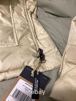 La veste parka Brooks Range de The North Face pour hommes, taille Large, couleur Gravel Beige, neuve.