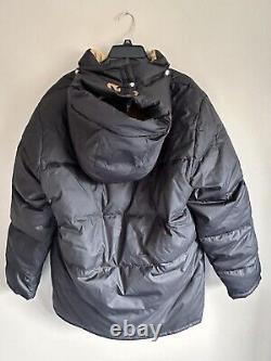 Le parka en duvet d'oie de la gamme Brooks Range 77 de The North Face, manteau noir pour hommes, grande taille, matelassé