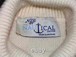 Les Hommes New Niffi Nautical Range Sous-mariners British Wool Sweater Med