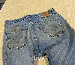 Lot Of 20 Vintage 90's-2000's Levi’s 501's Farmer Denim Jeans Ripped Worn