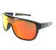 Lunettes De Soleil Oakley Crossrange Shield Oo9387-0931 Noir Mat Avec Verres Prizm Ruby