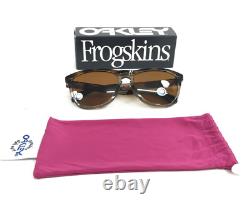 Lunettes de soleil Oakley Frogskins Gamme OO9284-0755 Tortue Brune avec Prizm Tungstène