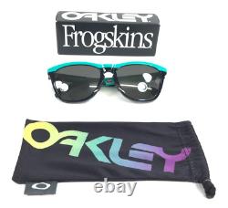 Lunettes de soleil Oakley Frogskins Gamme OO9284-1055 Montures Céleste Verres Prizm Noir