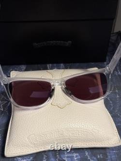 Lunettes de soleil Oakley Frogskins Range XL 9503-0558 Monture transparente Lentilles violettes