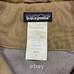 Manteau de gamme Patagonia en toile rétro, veste de grange en tan, doublée en quilt.
