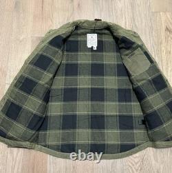 Manteau en coton ciré Roark X Wrangler Out of Range, vert Maverick, grande taille, RARE