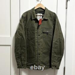 Manteau en coton ciré Roark X Wrangler Out of Range, vert Maverick, grande taille, RARE
