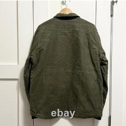 Manteau en coton ciré Roark X Wrangler Out of Range, vert Maverick, grande taille, RARE