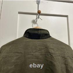 Manteau en coton ciré Roark X Wrangler Out of Range, vert Maverick, grande taille, RARE