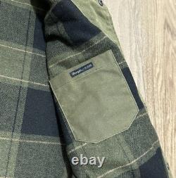 Manteau en coton ciré Roark X Wrangler Out of Range, vert Maverick, grande taille, RARE