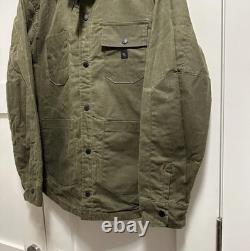 Manteau en coton ciré Roark X Wrangler Out of Range, vert Maverick, grande taille, RARE