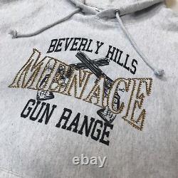 Menace Beverly Hills Gun Range Champion Reverse Weave Strass Edt Hoodie XL