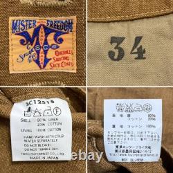 Mister Freedom x SUGAR CANE Gilet 12,5 oz Marron Taille 34