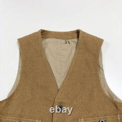 Mister Freedom x SUGAR CANE Gilet 12,5 oz Marron Taille 34