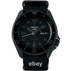 Montre automatique pour homme Seiko 5 Sports avec bracelet en nylon noir SRPD79K1
