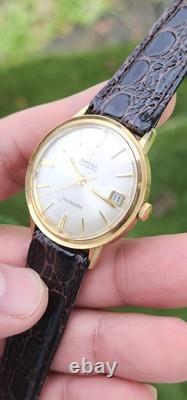 Montre de costume Vintage Omega Seamaster Réf KM 6363 Cal. 563 pour homme en or 14k des années 1960