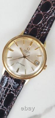 Montre de costume Vintage Omega Seamaster Réf KM 6363 Cal. 563 pour homme en or 14k des années 1960