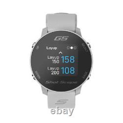 Montre de golf Shot Scope Golf G5 Gris avec GPS et télémètres de portée nouveaux