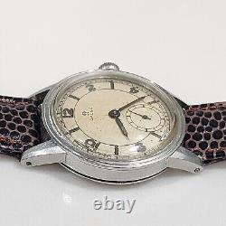 Montre militaire pour hommes Omega vintage WWII Cal. R17.8 des années 1940 Réf 2144 révisée