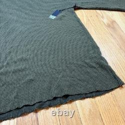 NWT 150 $ NSF Homme Grand Haut Pull à Manches Longues Thermique Slim de la Gamme Verte
