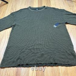NWT 150 $ NSF Homme Grand Haut Pull à Manches Longues Thermique Slim de la Gamme Verte
