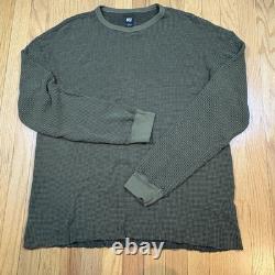 NWT 150 $ NSF Homme Grand Haut Pull à Manches Longues Thermique Slim de la Gamme Verte