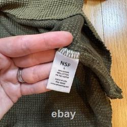 NWT 150 $ NSF Homme Grand Haut Pull à Manches Longues Thermique Slim de la Gamme Verte