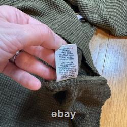 NWT 150 $ NSF Homme Grand Haut Pull à Manches Longues Thermique Slim de la Gamme Verte