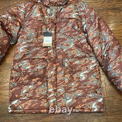 NWT THE NORTH FACE 600 Veste Parka pour Homme Brooks Range Glacier Print Camo Taille L