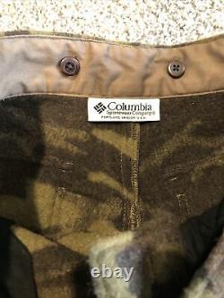 New Columbia Mens Small S 32 Gallatin Range Laine Camo Cargo Pantalons Hm8040