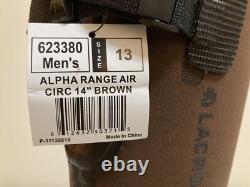 Nouvelle gamme LACROSSE ALPHA AIR-CIRC 14 bottes marron taille 13 homme 623380
