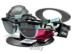 Oakley Frogskins Range 009284 Lunettes de soleil Matte Carbon/bleu/Prizm Black (30)