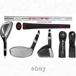 Orlimar Escape HL Clubs de golf hybrides pour hommes RH/LH graphite #4-PW avec couvre-tête
