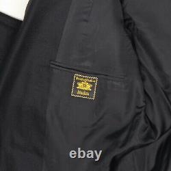 Oxxford Vêtements Hommes Sport Coat 46r Solid Black Laine Veste En Soie Blazer Gamme 6