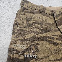 Pantalon Vintage Columbia Gallatin Range en mélange de laine camouflage de chasse taille 35x30