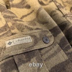 Pantalons Vintage Columbia Gallatin Range en mélange de laine camouflage cargo pour homme 38