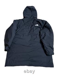 Parka The North Face Mountain Range en duvet noire pour homme, taille 2XL