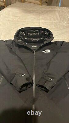 Parka en duvet NORTH FACE MOUNTAIN RANGE HYVENT 600 avec capuche ajustable/poignets, prix de détail 400 $ neuf XL