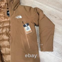 Parka en duvet The North Face MTN Range Utility Brown pour homme taille petite coupe décontractée