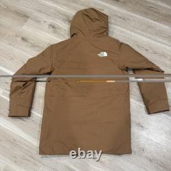Parka en duvet The North Face MTN Range Utility Brown pour homme taille petite coupe décontractée