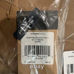 Parka en duvet The North Face Mountain Range 600 pour homme taille L marron utilitaire neuf avec étiquettes 400 $