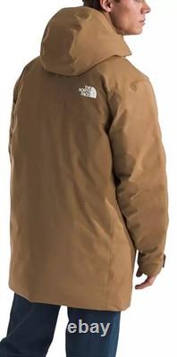 Parka en duvet The North Face Mountain Range 600 pour homme taille M couleur marron utilitaire NWT 400 $