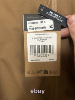 Parka en duvet homme The North Face Mountain Range - Brun utilitaire - Large 400 $ MSRP