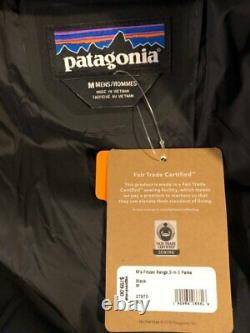 Patagonia Men’s Frozen Range 3-en-1 Parka Black Medium Nouveau Avec Tags $799