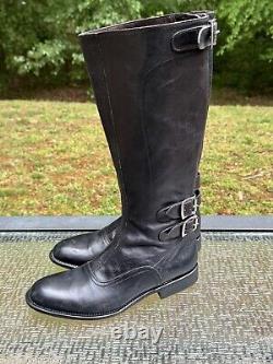 Paul Smith GAMME HOMMES UNIQUEMENT Bottes de Cheval en Cuir Noir 37,5 FABRIQUÉES EN ITALIE