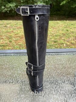 Paul Smith GAMME HOMMES UNIQUEMENT Bottes de Cheval en Cuir Noir 37,5 FABRIQUÉES EN ITALIE