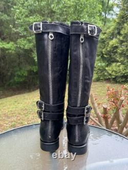 Paul Smith GAMME HOMMES UNIQUEMENT Bottes de Cheval en Cuir Noir 37,5 FABRIQUÉES EN ITALIE