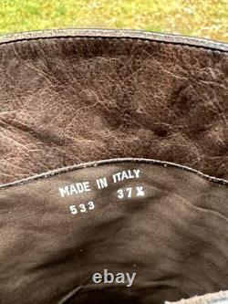 Paul Smith GAMME HOMMES UNIQUEMENT Bottes de Cheval en Cuir Noir 37,5 FABRIQUÉES EN ITALIE