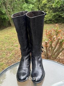 Paul Smith GAMME HOMMES UNIQUEMENT Bottes de Cheval en Cuir Noir 37,5 FABRIQUÉES EN ITALIE