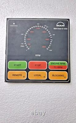 Plage de survitesse MAN B&W de 0 à 1200 tr/min, affichage du compteur #fast shipping